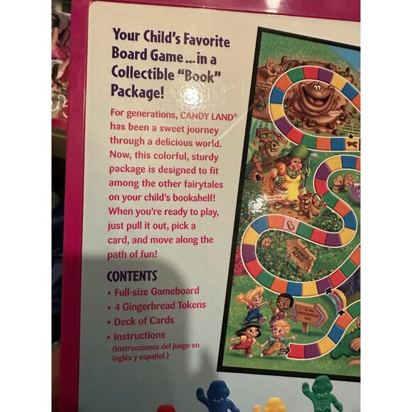 Candy Land Bookshelf Edition 2006 Hasbro Classic Board Game – 2 Cards Missing - Picture 12 of 16